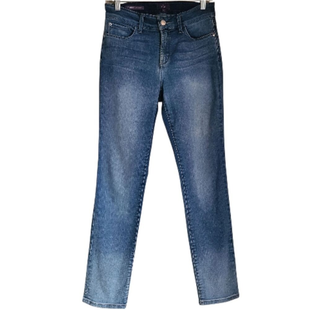 NYDJ leanne boyfriend denim jeans medium wash women's size 4